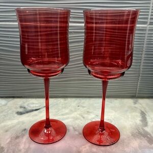 NEW Red Wine Glass Set of Two